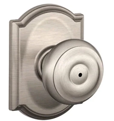 SCHLAGE F40GEO619CAM F40 GEO 619 CAM Camelot Collection Georgian Privacy Knob - Image 1 of 3