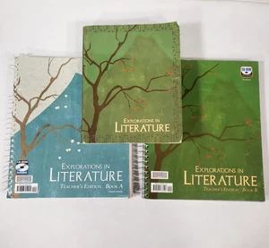 Explorations In Literature BJU Press Set Textbook Teacher Edition Book A B MIXED - Picture 1 of 21