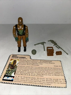 Figura de acción Hasbro de colección GI Joe Gunner Roadblock 1984 100 % completa excelente Foto 1 de 4