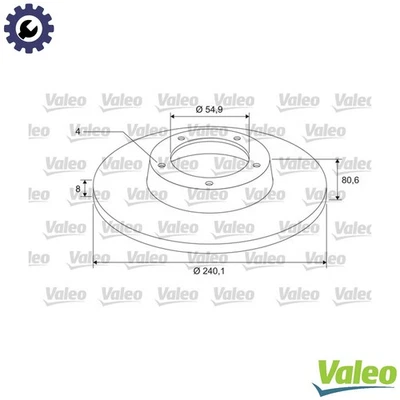 2x DISCO DE FRENO 675403 PARA RENAULT CLIO/III/EURO/CAMPUS/Sportour/Grandtour/Furgoneta Foto 1 de 4