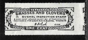 HICK GIRL-OLD MINT STATE OF TENNESSEE ONE CENT GRASS & CLOVERS TAX A5358 - Picture 1 of 2