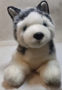 Russ Blizzard Jr Siberian Husky Puppy Plush Toy Gray White Alaskan Malamute  - Picture 1 of 10
