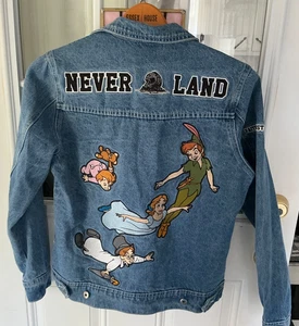 CAKEWORTHY DISNEY LOST JUNGEN PETER PAN BESTICKTE JEANSJACKE S/P - Bild 1 von 14