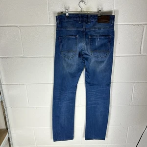 Hugo Boss Jeans Mens W31 L34 Blue Orange24 Barcelona Regular Fit Denim Indigo - Picture 1 of 14