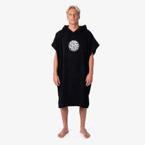 Rip Curl Icons Hooded Towel Mens in Black - Size OSFA -Black - Picture 1 of 4