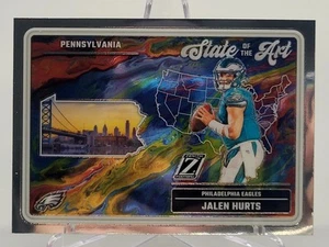 2024 ZENITH JALEN HURTS STATE OF THE ART FOOTBALL CARD EAGLES NFL panini - Foto 1 di 2