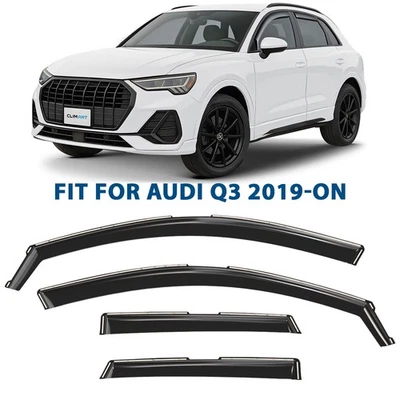 Deflectores de ventana lateral protectores de lluvia para Audi Q3 2019-2026 Foto 1 de 4