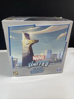 Marvel United Classic Cardboard Locations Kickstarter 44 Tiles 6 Tokens Sealed - Image 1 of 2