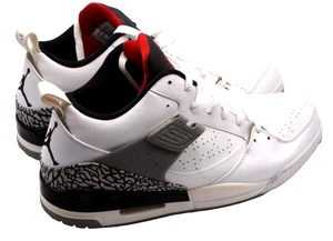 SCARPE NIKE AIR JORDAN 2009 TAGLIA 14 INDOSSATE UNA VOLTA MARCA MICHAEL BASKET BIANCO GRIGIO - Foto 1 di 8