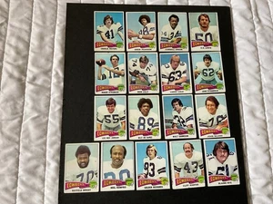 1975 TOPPS FOOTBALL DALLAS COWBOYS TEAM SET WITH (17) CARDS - Picture 1 of 11