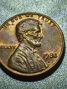 Centavo Lincoln rojo fecha pequeña 1982D 3,114 gramos - Imagen 1 de 7