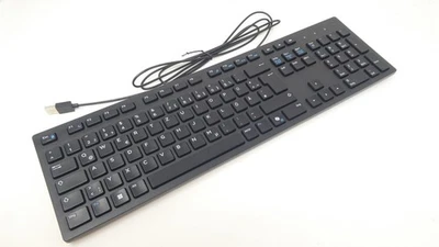 NEW Dell KB216 GERMAN Slim Office Multimedia Desktop Keyboard (BLACK) - 0VDH0 - Image 1 of 4