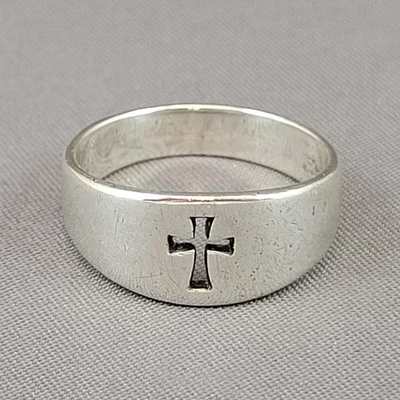 James Avery Cutout Cross Crosslet Ring Size 7 - Sterling Silver - Image 1 of 4