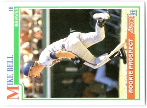 Mike Bell Score sports #375 Baseball RC Atlanta Braves - Picture 1 of 2