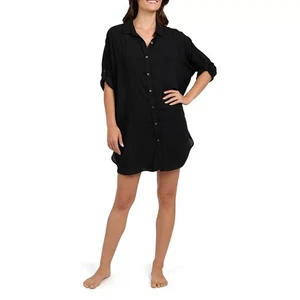 Lands' End Ladies' Swim Cover-Up, Black, XL/XXL - Picture 1 of 3