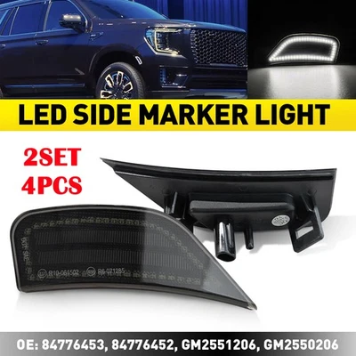 4PC LED Side Marker Lights For 2021-2023 Cadillac Escalade/Escalade ESV 5th Gen — 第 1/4 张图片