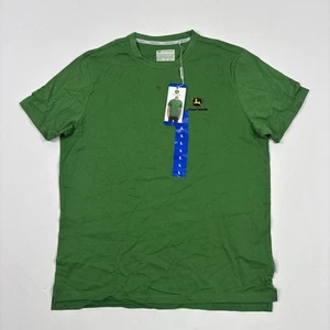 John Deere Mens Logo Tshirt Soft Green Large - Picture 1 of 3