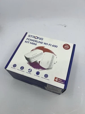 Strong POWERLWF600DUOMINIUK Av600 Mini Wi-Fi Powerline Kit 2 Pack - Image 1 of 3