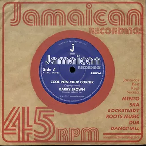 Barry Brown – Cool Pon Your Corner LTD 7" NEW £7.99 - Foto 1 di 1