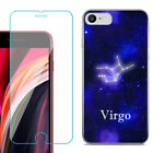 Étui téléphone mince pour iPhone SE 2022, avec verre trempé - Zodiac / Vierge