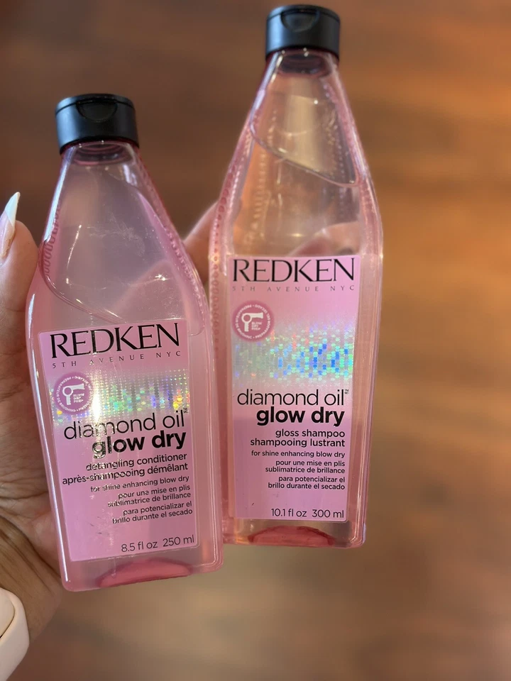 REDKEN DIAMOND OIL GLOW DRY SHAMPOO 10.1 oz & CONDITIONER 8.5 oz  - Image 1 of 1