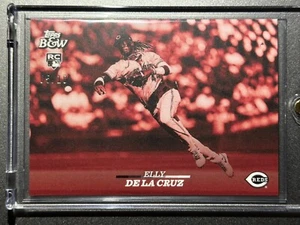 2024 Topps Black and White Elly De La Cruz Rookie SSP Red /10 - Picture 1 of 3