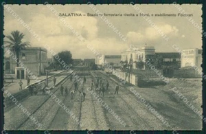 Lecce Galatina Stazione cartolina XB3537 - Imagen 1 de 2