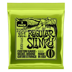 Ernie Ball Regular Slinky 3 Sets P03221 Electric Guitar Strings UPC749699132219 - Picture 1 of 2