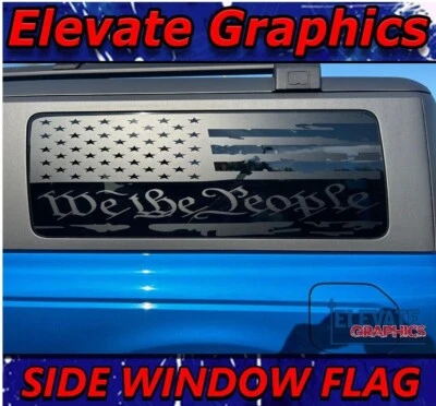 For 2021-2025 Ford Bronco Stickers Side Window Flag Stripes Vinyl Graphics Decal - Image 1 of 4