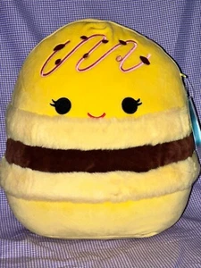 Squishmallows 11 pollici Visconti il macaron giallo NUOVO 2023 peluche Kellytoy - Foto 1 di 4