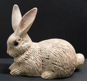 Beautiful Ceramic Brown Bunny Rabbit Figurine - Picture 1 of 7