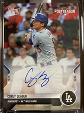 2021 Corey Seager Los Angeles Dodgers TOPPS NOW Postseason PS-18A AUTO 34/99