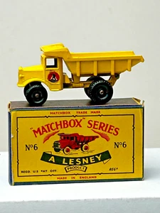 Matchbox No. 6 Euclid Quarry Truck with Original Box, Nice - Picture 1 of 20