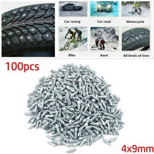 Snow Chain Spike for Tires 100 Pcs Tungsten Steel Screw In Studs for Winter