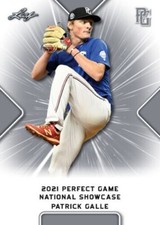 "MINT" PATRICK GALLE 2021 LEAF PERFECT GAME ALL-AMERICAN ROOKIE CARD #264
