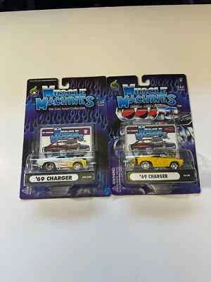 '69 Dodge Charger, Muscle Machines, 1:64 scale die cast cars 2 pack - Image 1 of 4