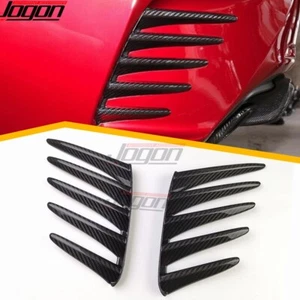 Carbon Rear Bumper Splitter Vent Cover For Lexus RC200t 300 350 RC F Sport 2015+ - Picture 1 of 10