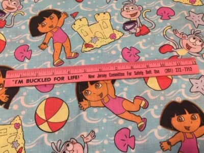 Botas DORA LA EXPLORADORA PLAYA tela vintage 10 pies x 45" W material océano castillo Foto 1 de 2