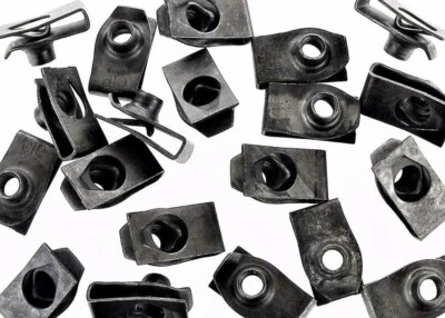 1/4-20 Extruded U-Nut Clips- 17/32 Center to Edge (Qty 25) #79BB   Foto 1 de 4