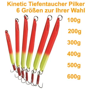 Kinetic Pilker Tiefentaucher Tiefseepilker for Norway Scholle 100g To 600g - Picture 1 of 19