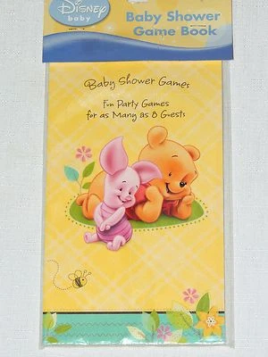 BABY  ~WINNIE THE POOH  & FRIENDS~ 1-BABY SHOWER GAME BOOK HALLMARK FAVOR  PARTY - Image 1 of 2