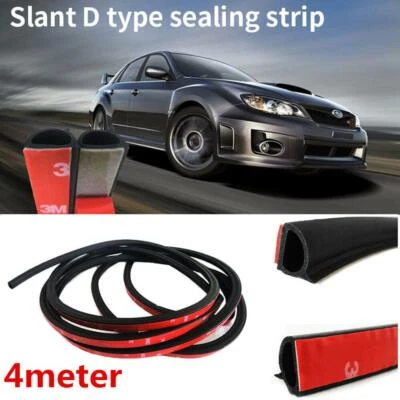 Universal Bent Q Type 13ft Car Seal Strip Door Edge Hood Trunk Lid Trim Seals - Imagem 1 de 4