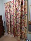 Custom Drapes from Jay Yang Fabric Lined 86" long 2 Pairs Available Colorful!