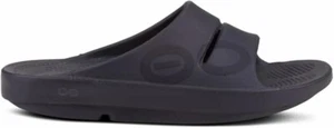 OOFOS-Unisex OOahh-Sport Recovery Slide Sandal Matte Black 6 UK Men/7 UK Women - Picture 1 of 6