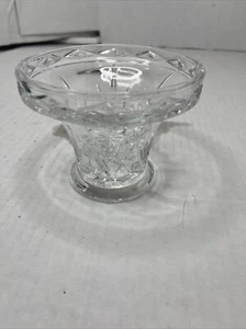 Vintage Cut Lead Crystal Footed Candy Dish Open Sugar/Nut Bowl - Picture 1 of 3