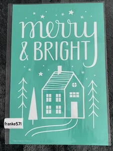 Chalk Couture Transfer Merry & Bright at Home Größe C (12x18) Neu nicht mehr produziert - Bild 1 von 2
