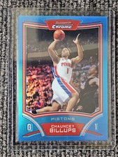 2008-09 Bowman Draft Picks & Stars Chrome Chauncey Billups #71 BLUE REFRACTOR/99
