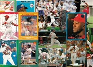 Bonito lote de 50 RON GANT diferentes con tarjeta de novato + bichos raros + ¡más ATLANTA BRAVES! - Imagen 1 de 2