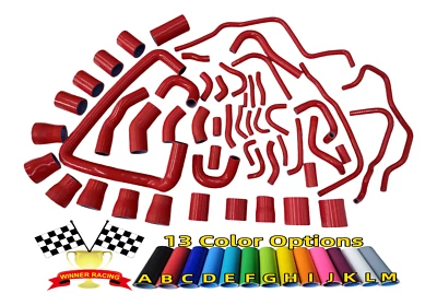 Radiador de silicona y mangueras turbo rojo para Nissan 300ZX VG30DETT Z32 1990-1999 Foto 1 de 4