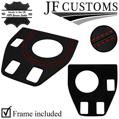 FUNDA BASE ENGRANAJE CUERO PUNTADA ROJA CON MARCO DE PLÁSTICO PARA TRIUMPH STAG 70-77 Foto 1 de 4